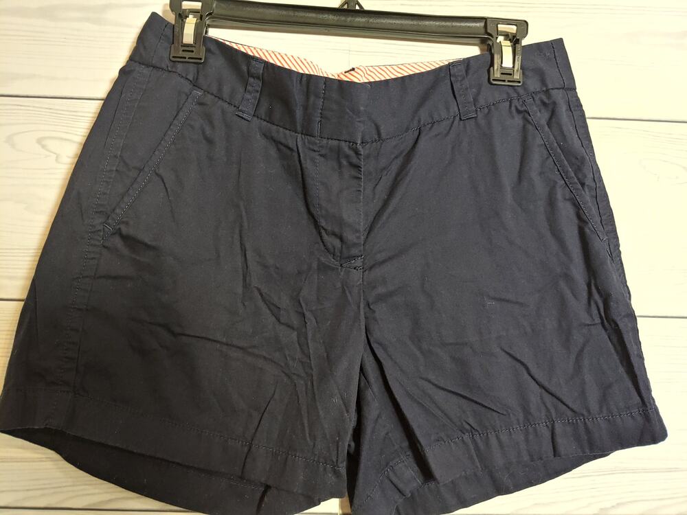 Womens J.Crew Navy Chino Cotton Shorts size 4